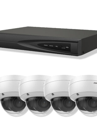 Set 4x Dome 4MP + Recorder & Bekabeling - alarmsysteemexpert.nl