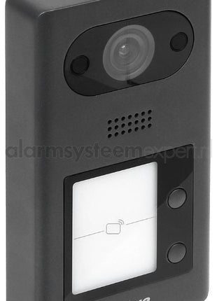 VTO3211D-P Video Intercom buitenpost met 1 drukknop, Mifare taglezer, PoE - alarmsysteemexpert.nl
